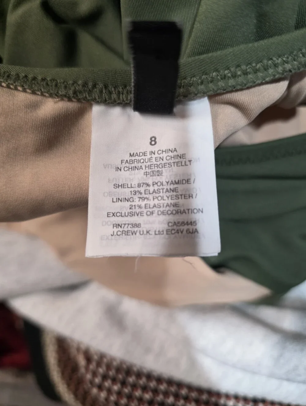 J. Crew Olive Wrap-Front One-Piece Bodysuit